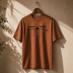 Eye Print Ripped T-shirt