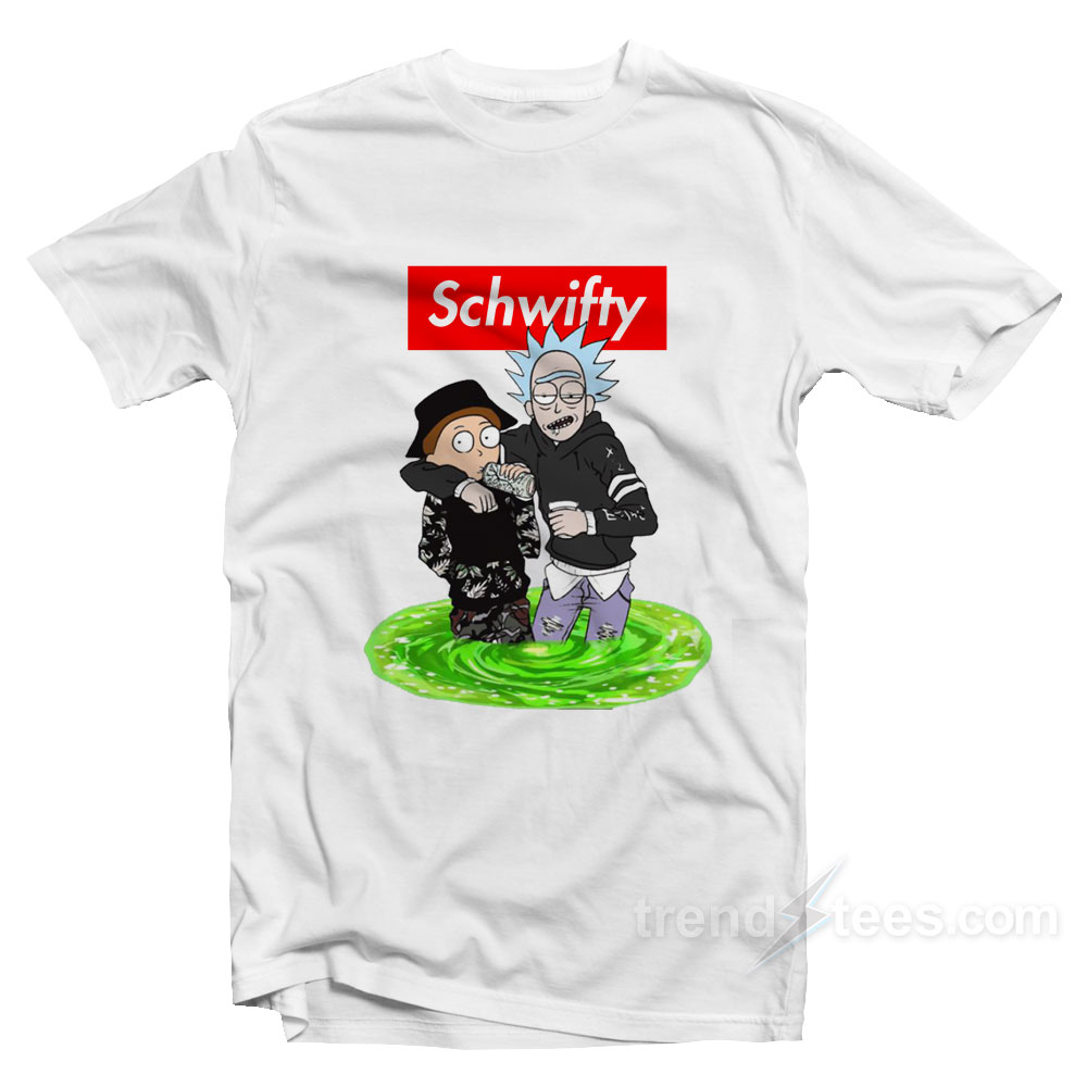 Get SCHWIFTY Rick and Morty T-Shirt Cheap Trendy Clothing