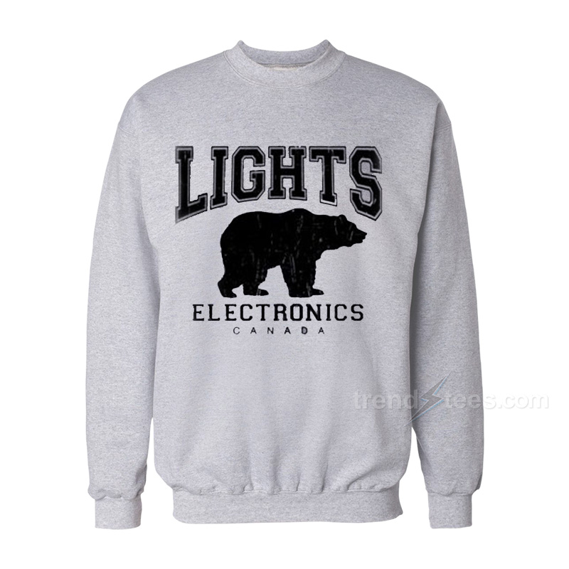 Lights Electronics Canada Bear Sweatshirt Women's or Men's