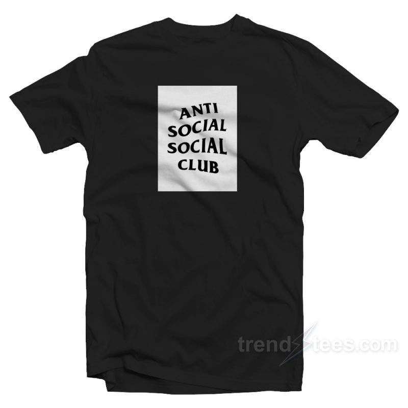 anti social social club shirt white