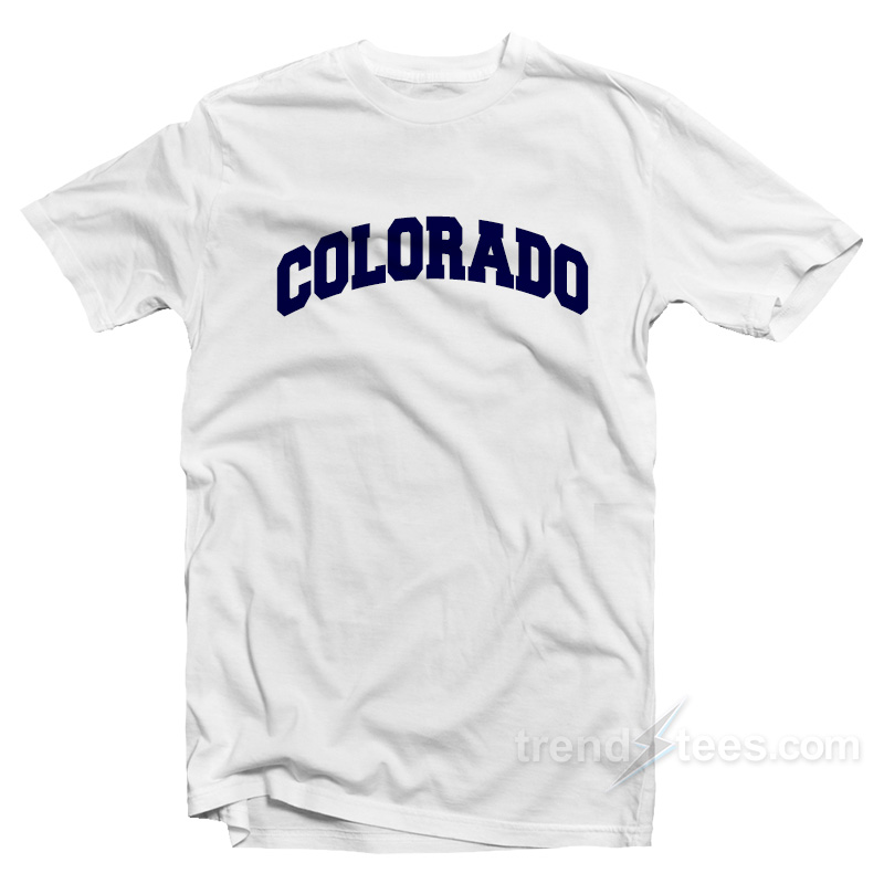 Colorado Font Logo T-shirt Cheap Trendy Clothes