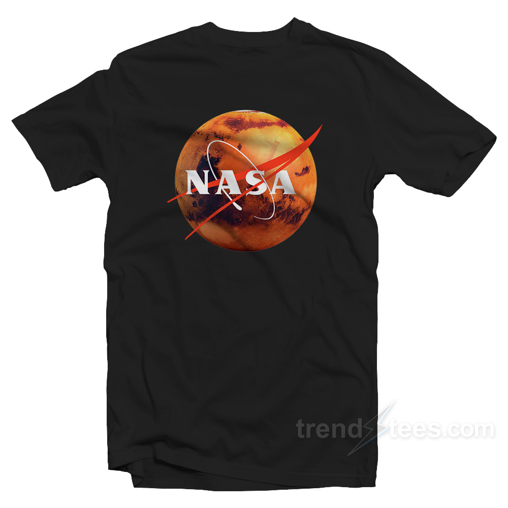 Nasa Shirt Logo Mars Cheap Custom T-Shirt