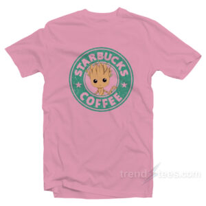 Starbucks Coffee Groot T-Shirt Cheap Trendy Clothing