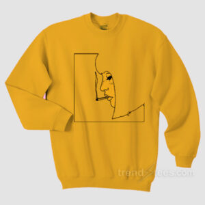 Smoking Girl Yellow Sweatshirt