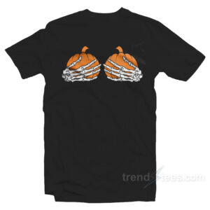 Pumpkin Boobs Men's T-shirt Halloween Costume Shirt