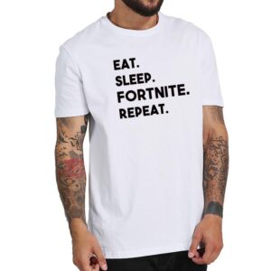 Eat Sleep Fortnite Repeat T-shirt Funny Game