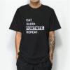 eat sleep fortnite repeat t-shirt
