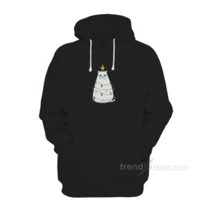 Cats With Christmas Tree Decorations Hoodie