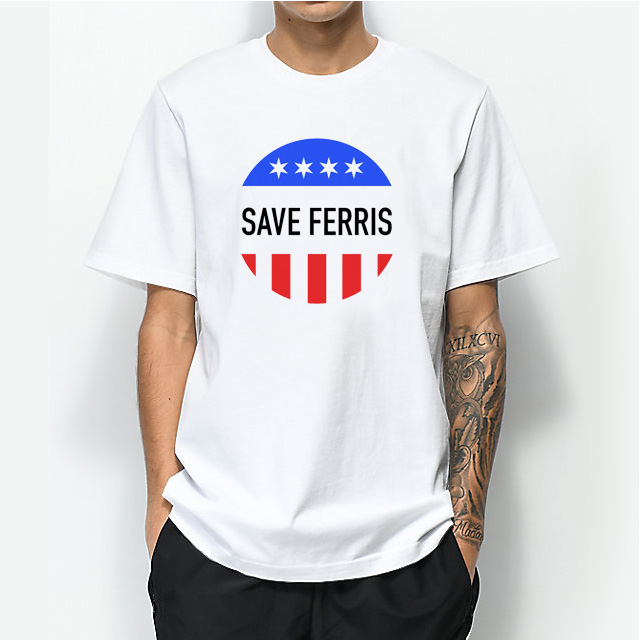 Save Ferris T Shirt Vintage 80's Ferris Bueller Band