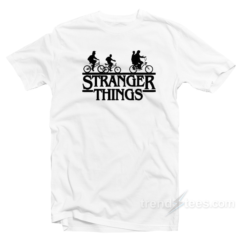 Stranger Things Bike T-Shirt Upside Down