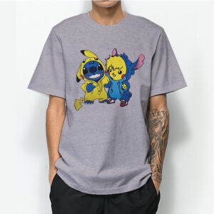 Stitch And Pikachu T-shirt