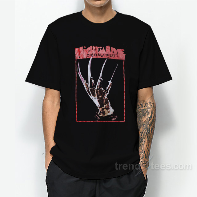 A Nightmare On Elm Street Freddy's Fingers Red Heathered T-Shirt