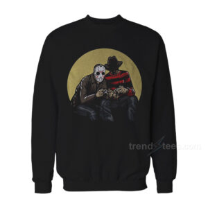 Horror Scary Movie Villains Playing Video Games Sweatshirt