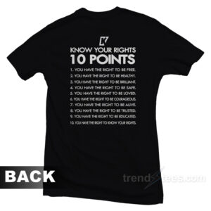 Colin Kaepernick Know Your Rights T-Shirt
