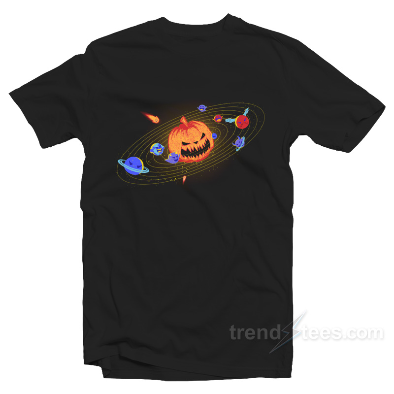 Space Pumpkins T-Shirt For Unisex
