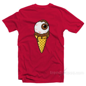 Spooky Monster Eye Chocolate Ice Cream T-Shirt