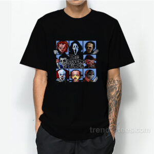 Spooky The Psycho Bunch Serial Killer Halloween T-Shirt For Unisex