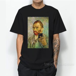 Vincent Van Gogh Selfie Portrait T-Shirt For Unisex