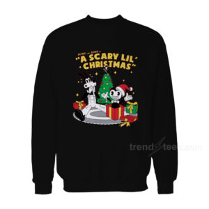Bendy And Boris In Scary Lil’ Christmas Sweatshirt
