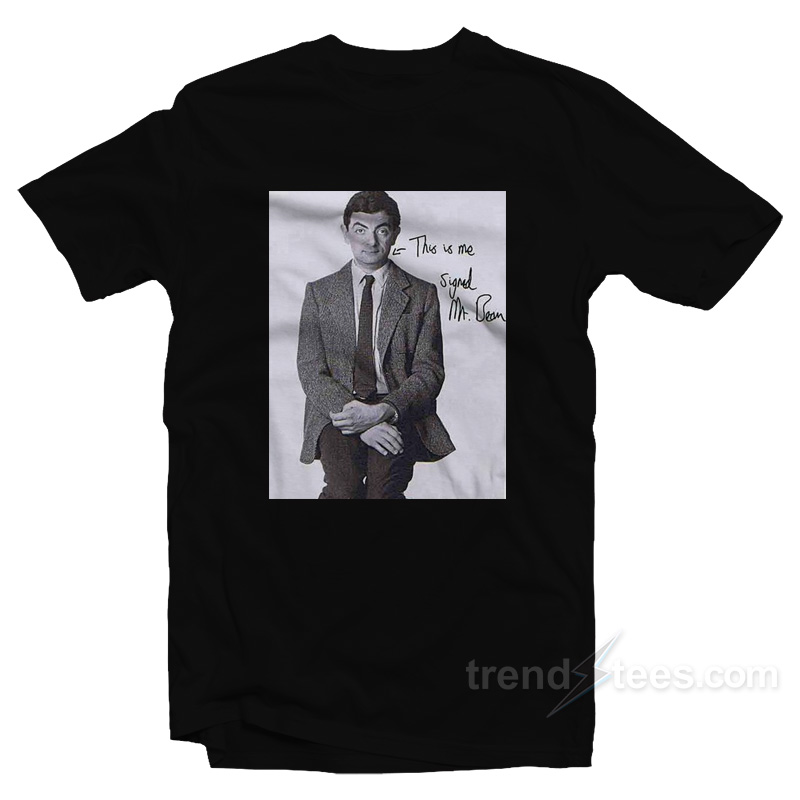 Mr Bean Signed Poster T-Shirt
