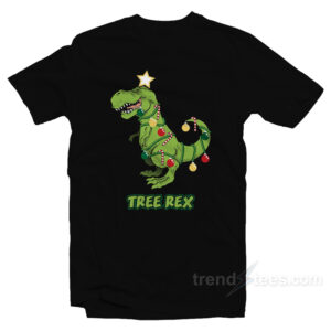 Tree Rex Dinosaur Christmas T-Shirt
