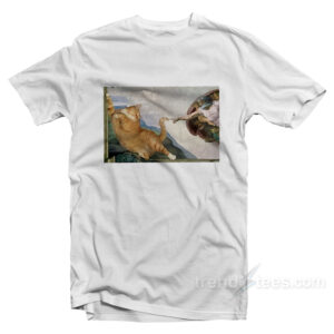 Cat Angelo Creation Of Adam T-Shirt