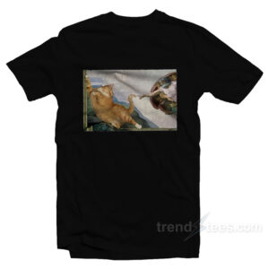 Cat Angelo Creation Of Adam T-Shirt