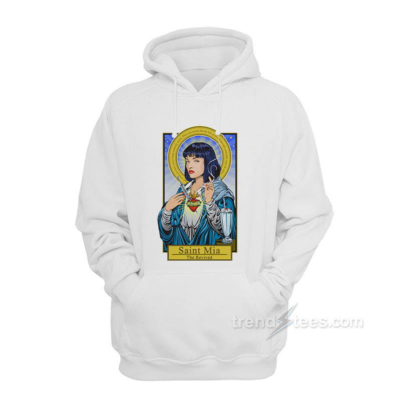 Pulp fiction puff print hoodie sweatshirt best sale