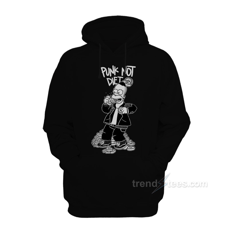 Homer Simpson Punk Not Diet Hoodie