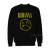 Rihanna On Nirvana Parody Sweatshirt