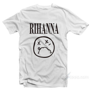 Rihanna nirvana shirt cheap