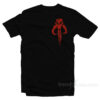 Bantha Skull Boba Fett Red Logo T-Shirt