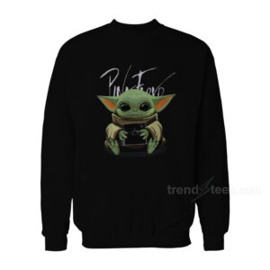 Baby Yoda Hug Pink Floyd Album Sweatshirt