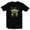 Baby Yoda Hug Pink Floyd Album T-Shirt