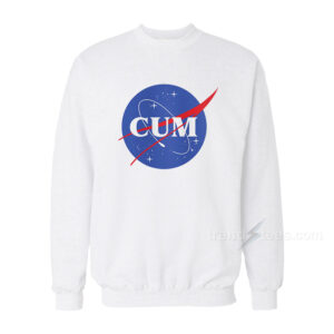 Cum NASA Logo Parody Sweatshirt