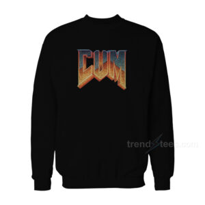 Cum Doom Logo Parody Sweatshirt