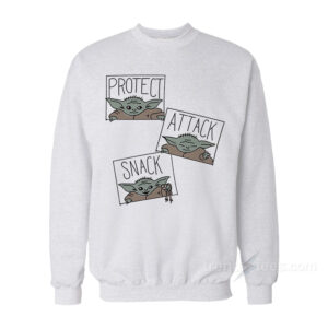 Baby Yoda Protect Attack Snack Sweatshirt
