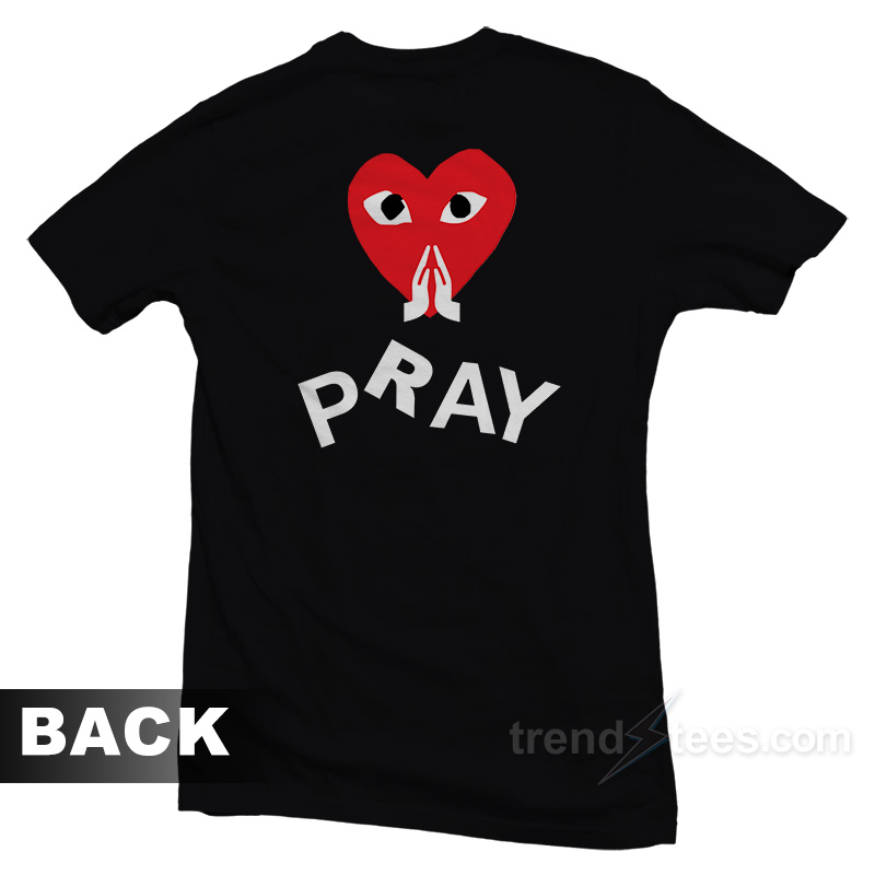 Pray Commes Des Garcons Play Parody T-Shirt