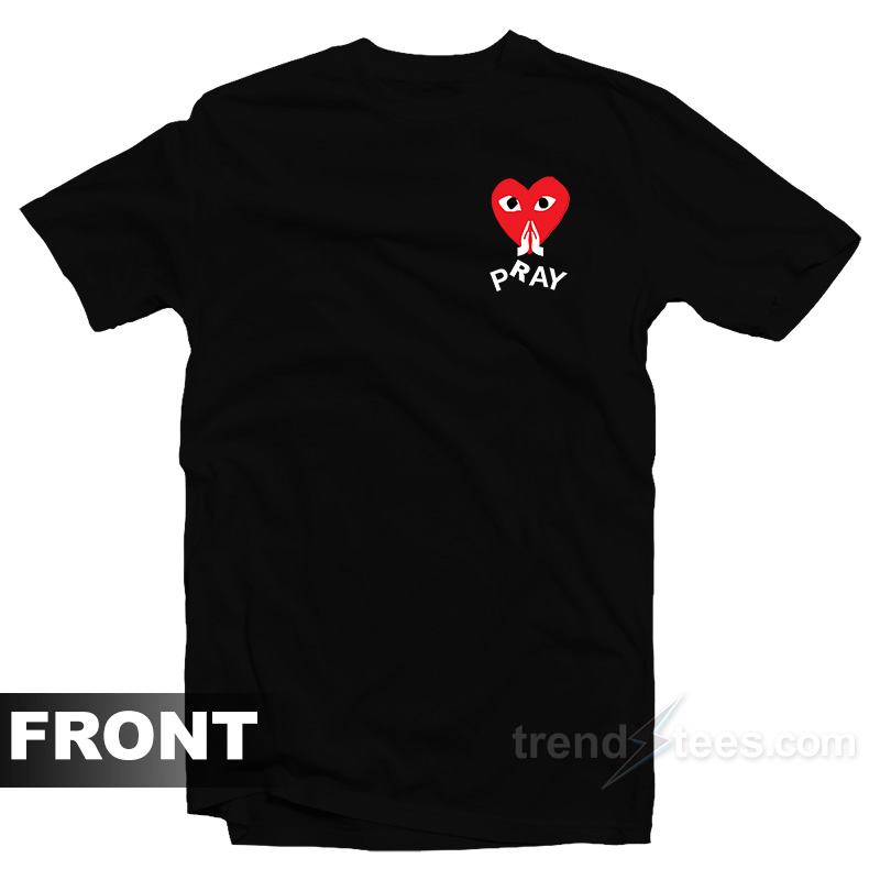 Pray Commes Des Garcons Play Parody T-Shirt