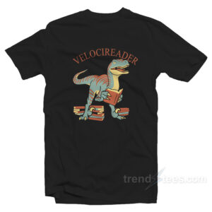 Velocireader Awesome Velociraptor Back To School T-Shirt
