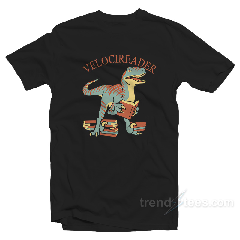 Velocireader Awesome Velociraptor Back To School T-Shirt