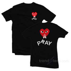 Pray Commes Des Garcons Play Parody T-Shirt