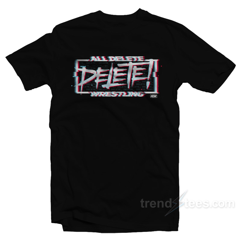 All DELETE Wrestling T-Shirt