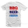 BBQ Beer Freedom America USA Party T-Shirt