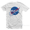 Funny Pizza Nasa Logo Parody T-Shirt