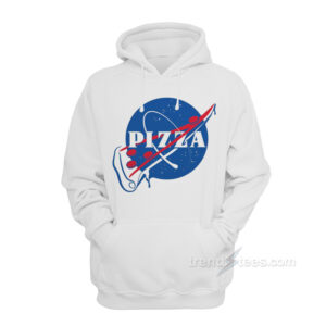 Funny Pizza Nasa Logo Parody Hoodie