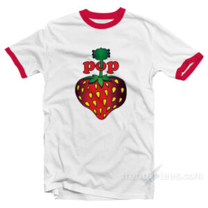 Pop Strawberry Ringer Shirt