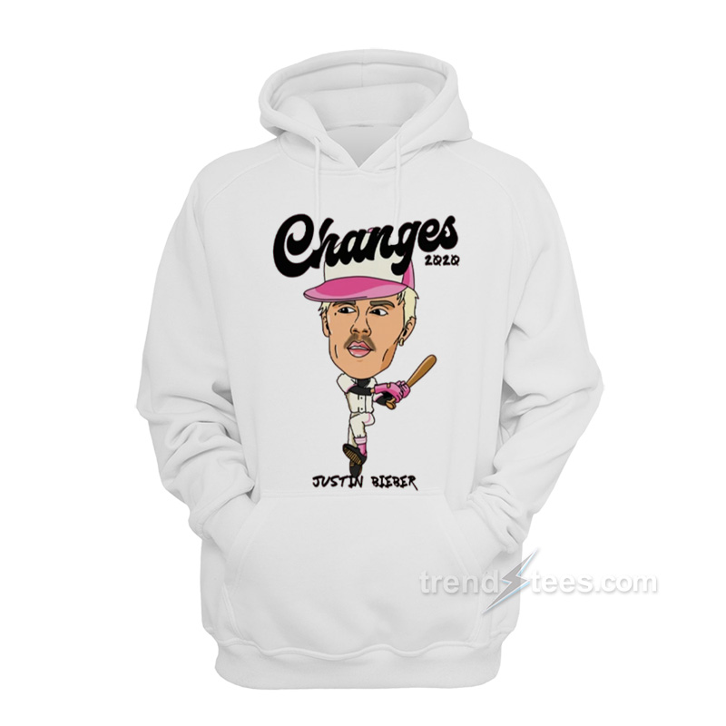 Justin Bieber Changes Baseball Doodle Hoodie