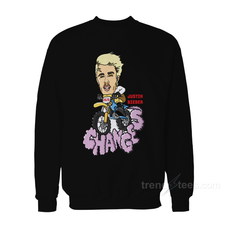 Justin Bieber Changes Motocross Sweatshirt