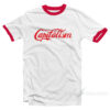 Destroy Capitalism Coca Cola Parody Ringer Shirt